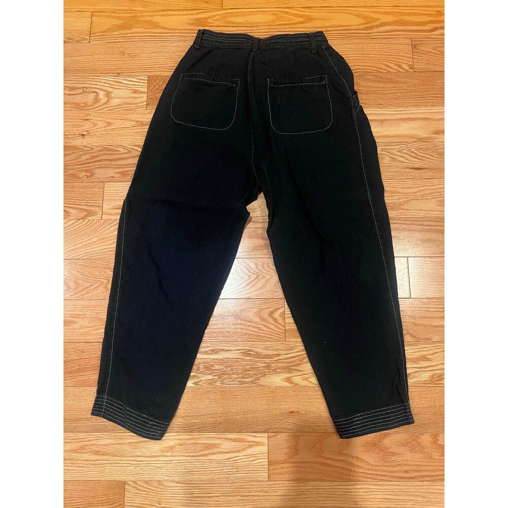 100% Linen Pants Rachel Antonoff Dark Green 2 - Part of a Set (Sold Separately) - Picture 3 of 8
